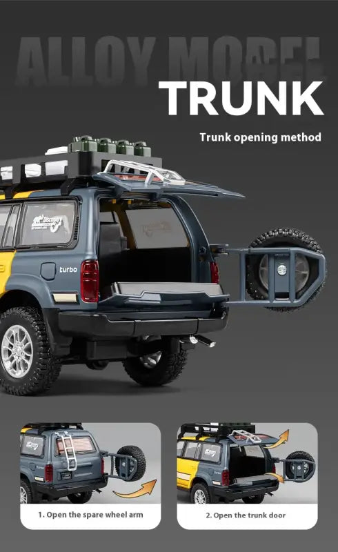 Toyota LC80 1:24 – Metalowy Model Samochodu Off-road Kolekcjonerski