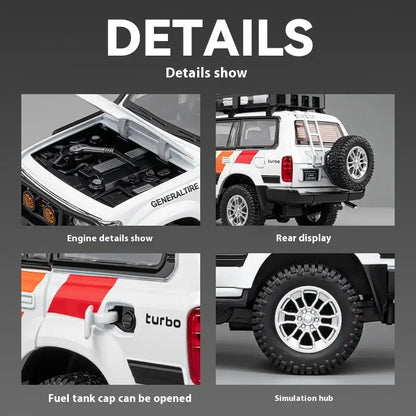Toyota LC80 1:24 – Metalowy Model Samochodu Off-road Kolekcjonerski