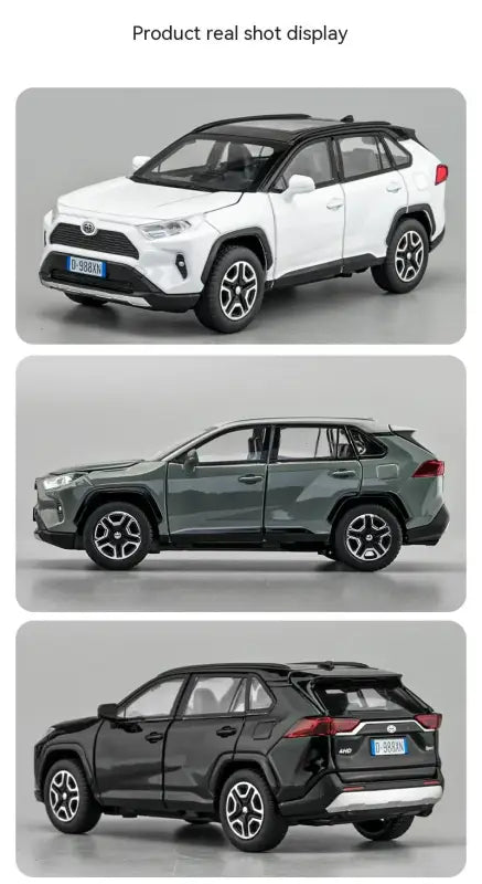 RAV4 1:32 Metalowy Model Samochodu z Dźwiękiem i Światłem