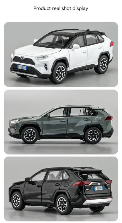 RAV4 1:32 Metalowy Model Samochodu z Dźwiękiem i Światłem