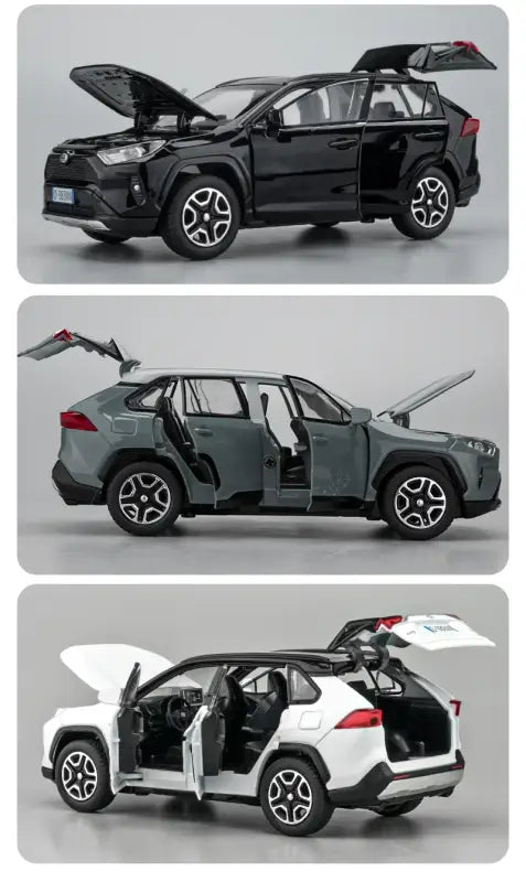 RAV4 1:32 Metalowy Model Samochodu z Dźwiękiem i Światłem