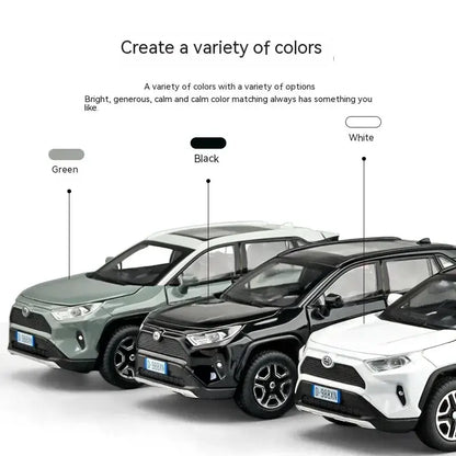 RAV4 1:32 Metalowy Model Samochodu z Dźwiękiem i Światłem
