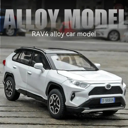 RAV4 1:32 Metalowy Model Samochodu z Dźwiękiem i Światłem