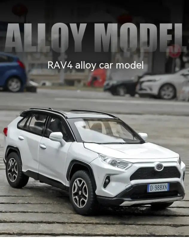 RAV4 1:32 Metalowy Model Samochodu z Dźwiękiem i Światłem