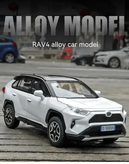 RAV4 1:32 Metalowy Model Samochodu z Dźwiękiem i Światłem
