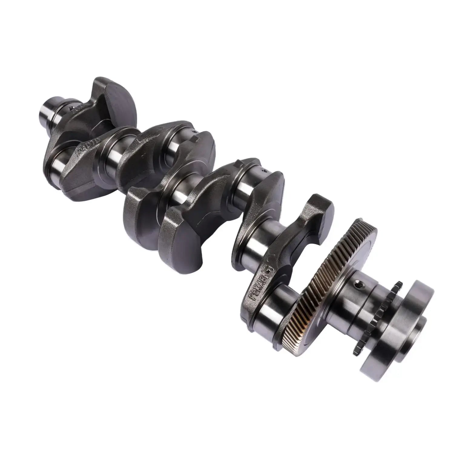 Czarny kuty stalowy wał korbowy ap03 jde36893 z polerowanymi panewkami do land rover discovery sport aj200