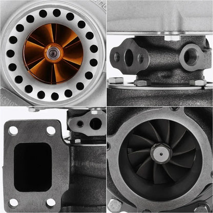 Turbosprężarka GT35 GT3582 T3 A/R 0,63, chłodzona wodą i olejem 2.5–6.0L