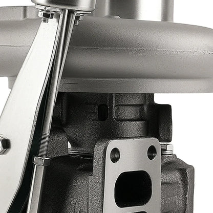 Silver i czarny turbo sprężarka hx35w z metalicznym wykończeniem do dodge ram 5.9l cummins 1999–2002 6btaa