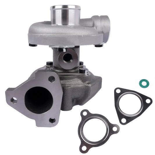 Srebrna metaliczna turbosprężarka s1b do silnika deutz bf4m1012 z uszczelkami i zielonym oringiem przed zakupem