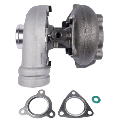 Gray metallic s1b turbocharger with polished silver inlet and black bolts for deutz bf4m1012 engine before purchasing