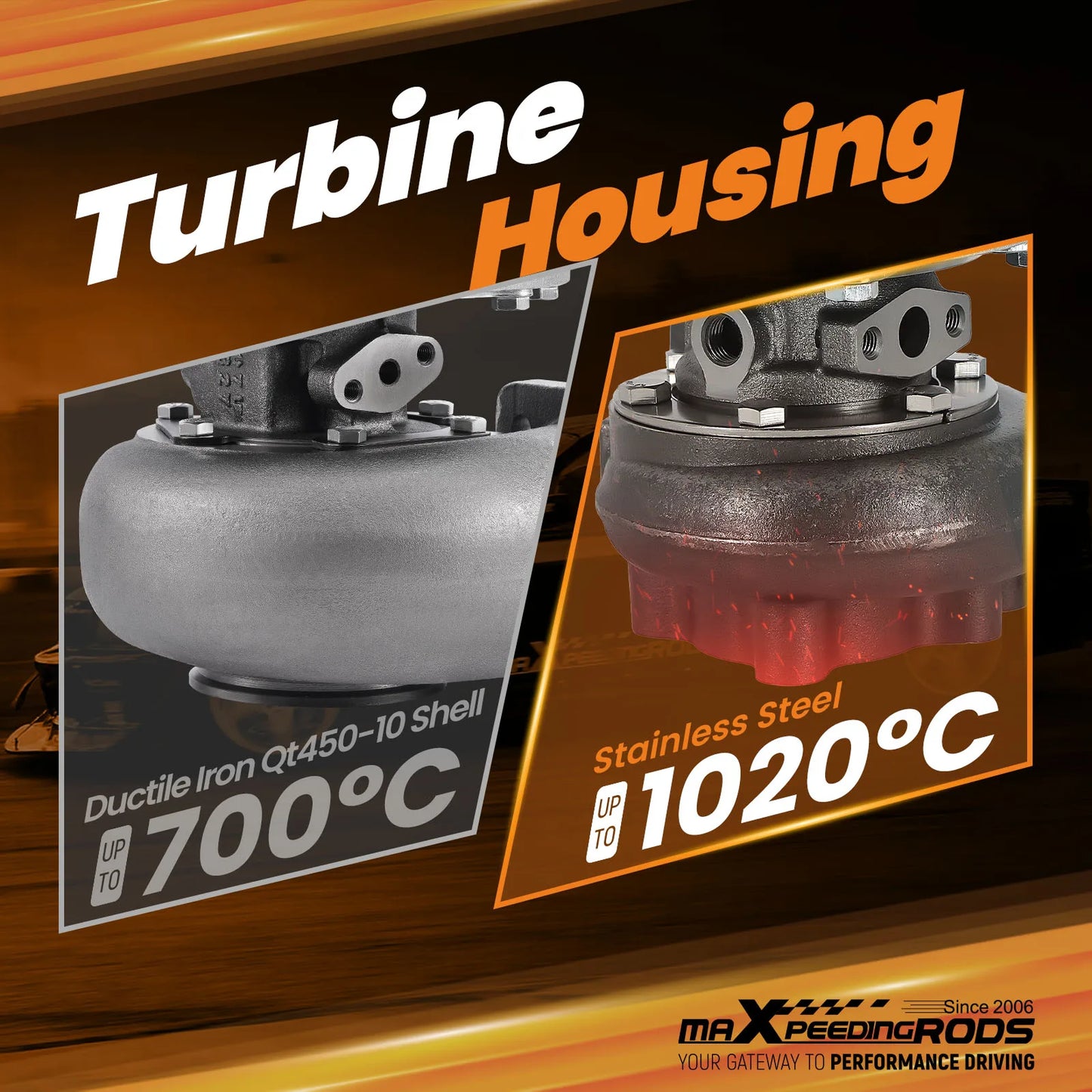 Turbocompresseur de course à double roulement à billes T25 T28 Turbo GT2871 GT2860 avec soupape de décharge