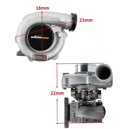 Turbocompresseur T3/T4 T04E 0,57 A/R pour moteurs 1,5-2,5 l