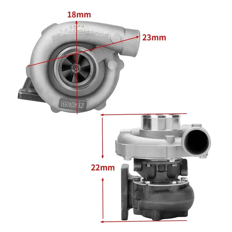 Turbosprężarka T3 T4 T04E.57 A/R 5 Śrub dla 1.5L-2.5L 400HP T3 Flange