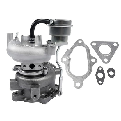 Srebrna metaliczna turbosprężarka td04-12t z czarnym wężem i uszczelkami do mitsubishi pajero 4m40-t engine