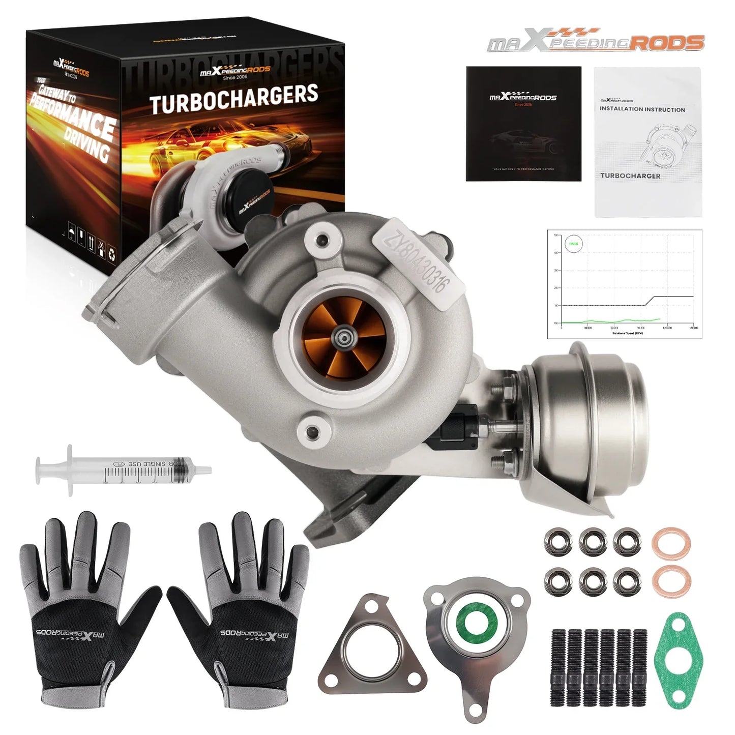 Turbocompresseur de roue de billette pour VW Passat 1.9L130HP/2.0 136HP 2000-2008 3B3 3B6