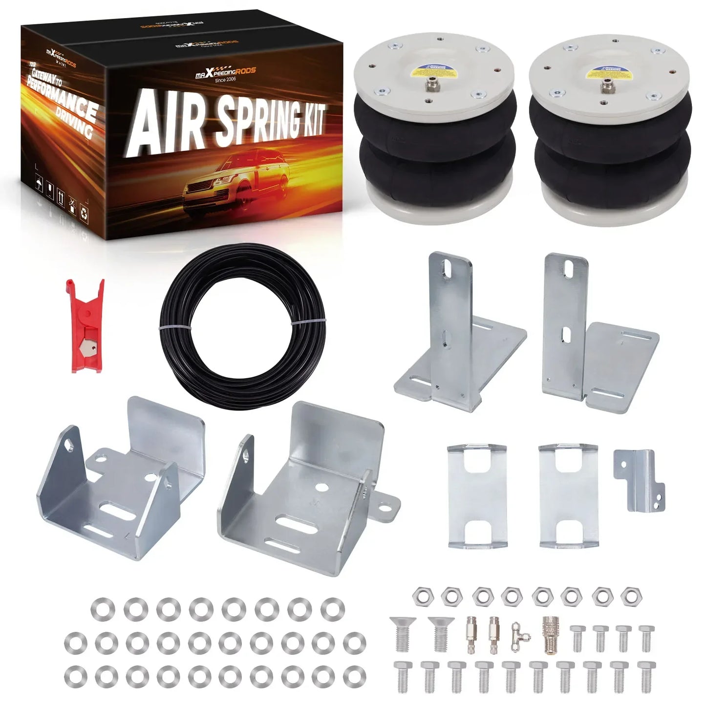 Rear Air Suspension Spring Bag Helper Kit for Ford Transit 2001-2024 4000kg