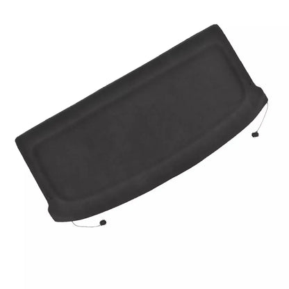 Czarna tkaninowa pokrywa rear parcel shelf z elastycznymi krawędziami i sznurkami do vw golf 7 2012-21