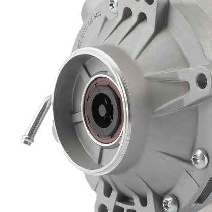 Szara metaliczna tylna przekładnia różnicowa z odsłoniętymi wnętrznościami do can-am outlander renegade 800r efi 4x4