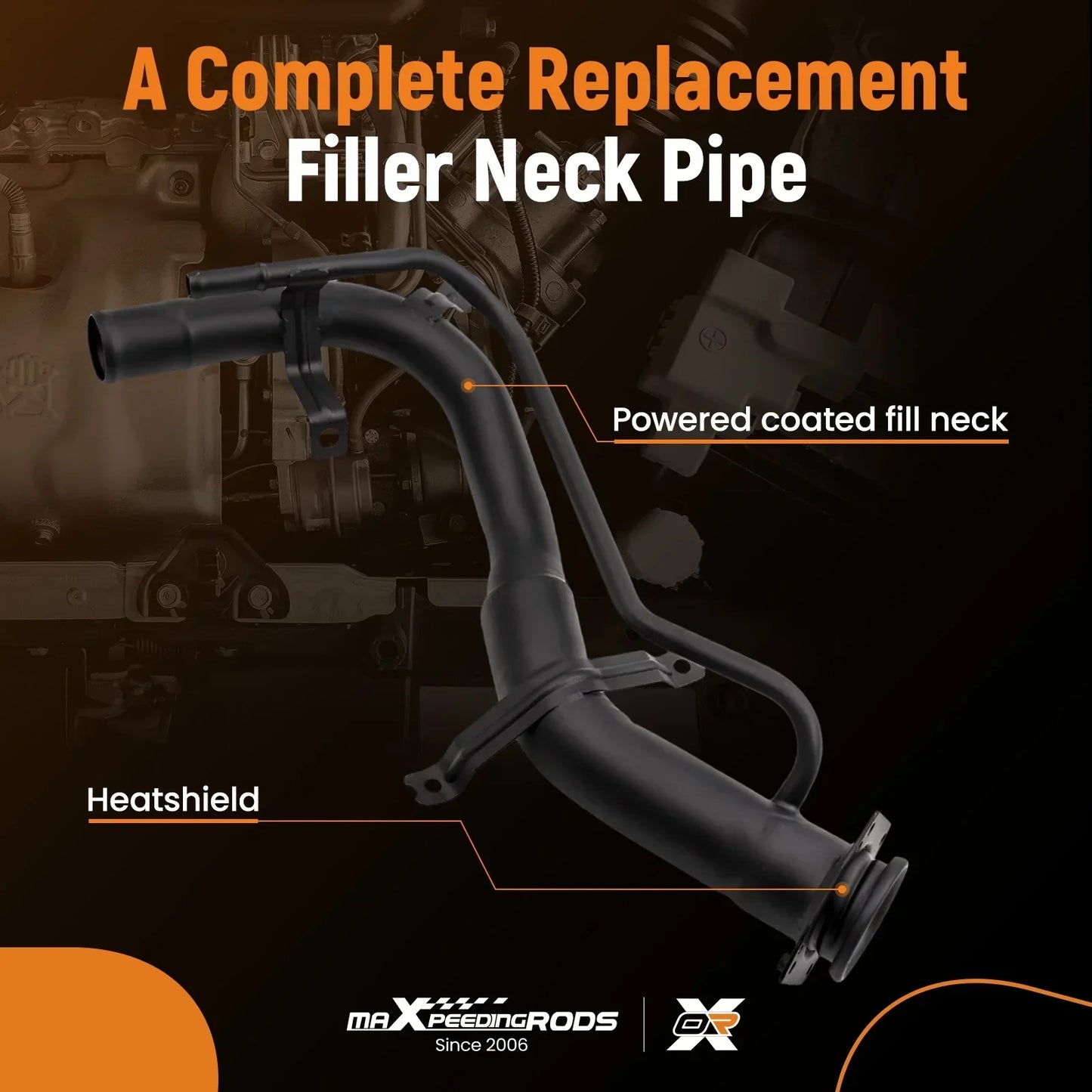 Pipe de remplissage d'essence arrière pour Suzuki Wagon R+ et Opel Agila