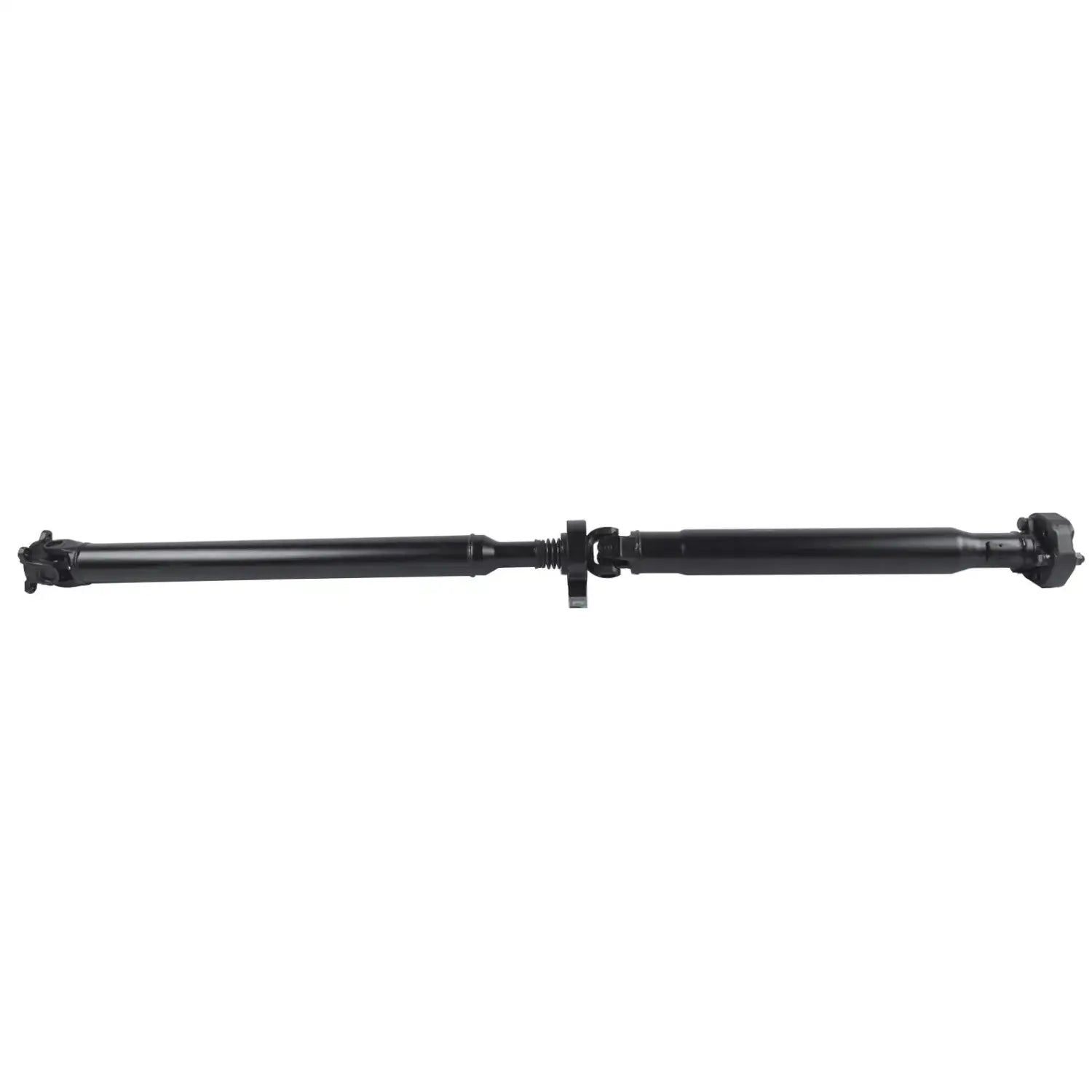 Czarny manualny tylny wał napędowy bmw e46 1585mm z uniwersalnym przegubem i metalowymi końcówkami