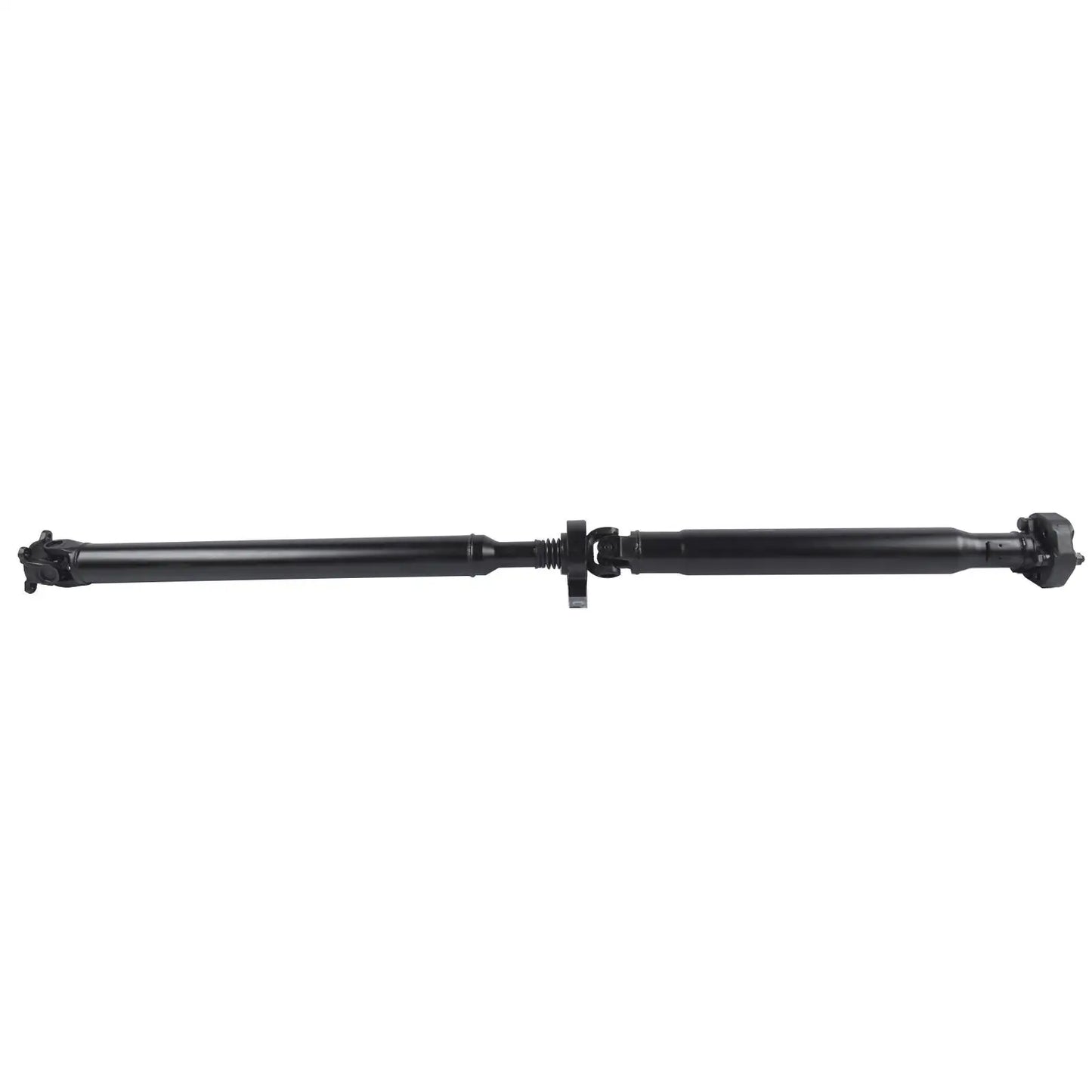 Czarny manualny tylny wał napędowy bmw e46 1585mm z uniwersalnym przegubem i metalowymi końcówkami