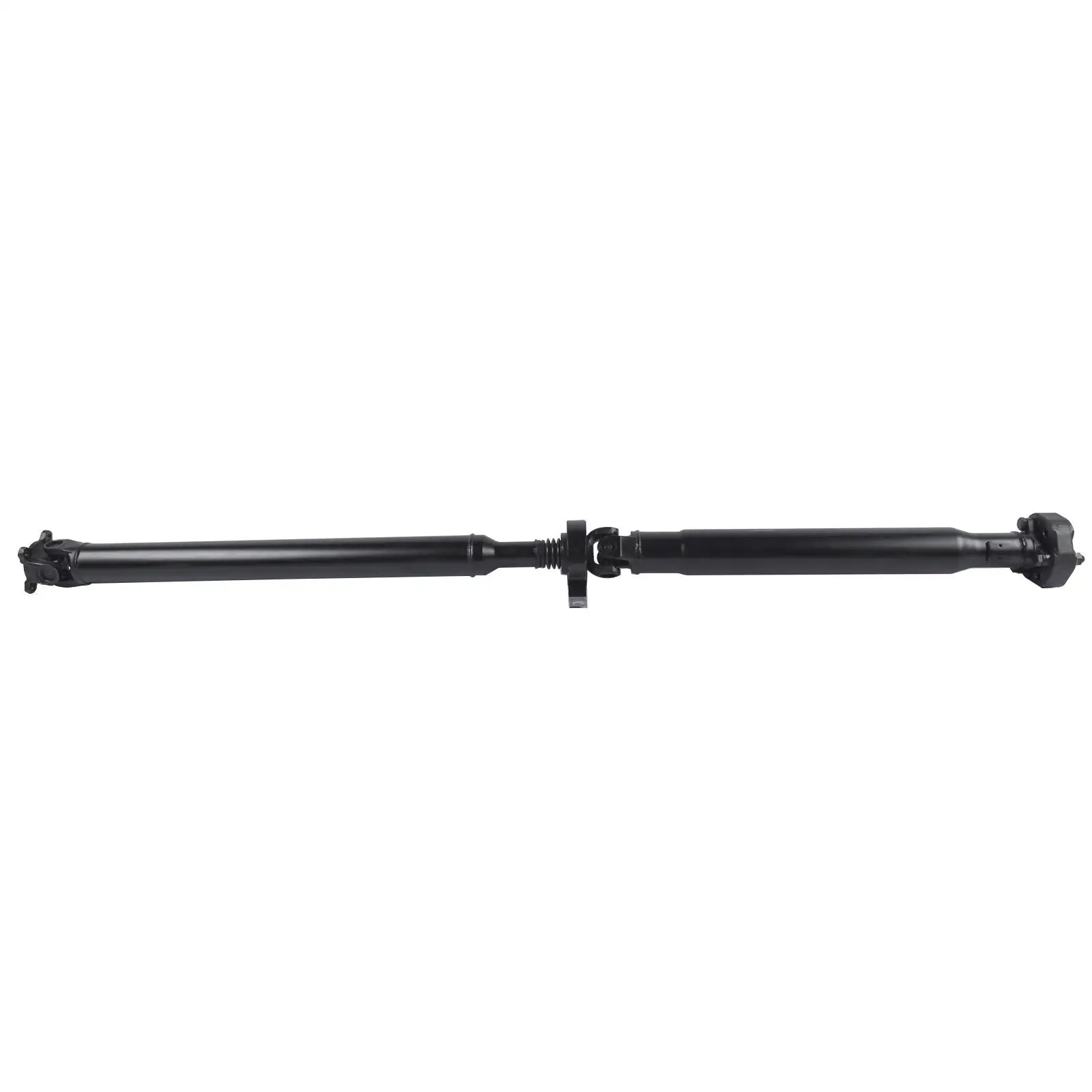 Czarny manualny tylny wał napędowy bmw e46 1585mm z uniwersalnym przegubem i metalowymi końcówkami