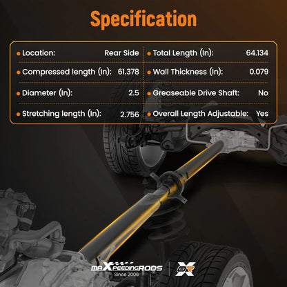 Albero di trasmissione posteriore BMW E46 320i 323i 323Ci 325i 325Ci, manuale