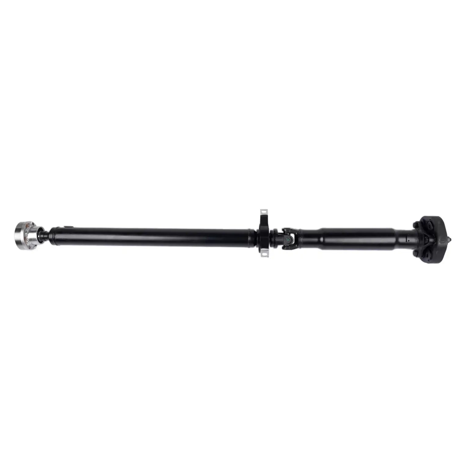 Czarny zespół wału napędowego tylnego do bmw e46 1998-2006 z centralnym przegubem i metalowymi końcami 1412 mm