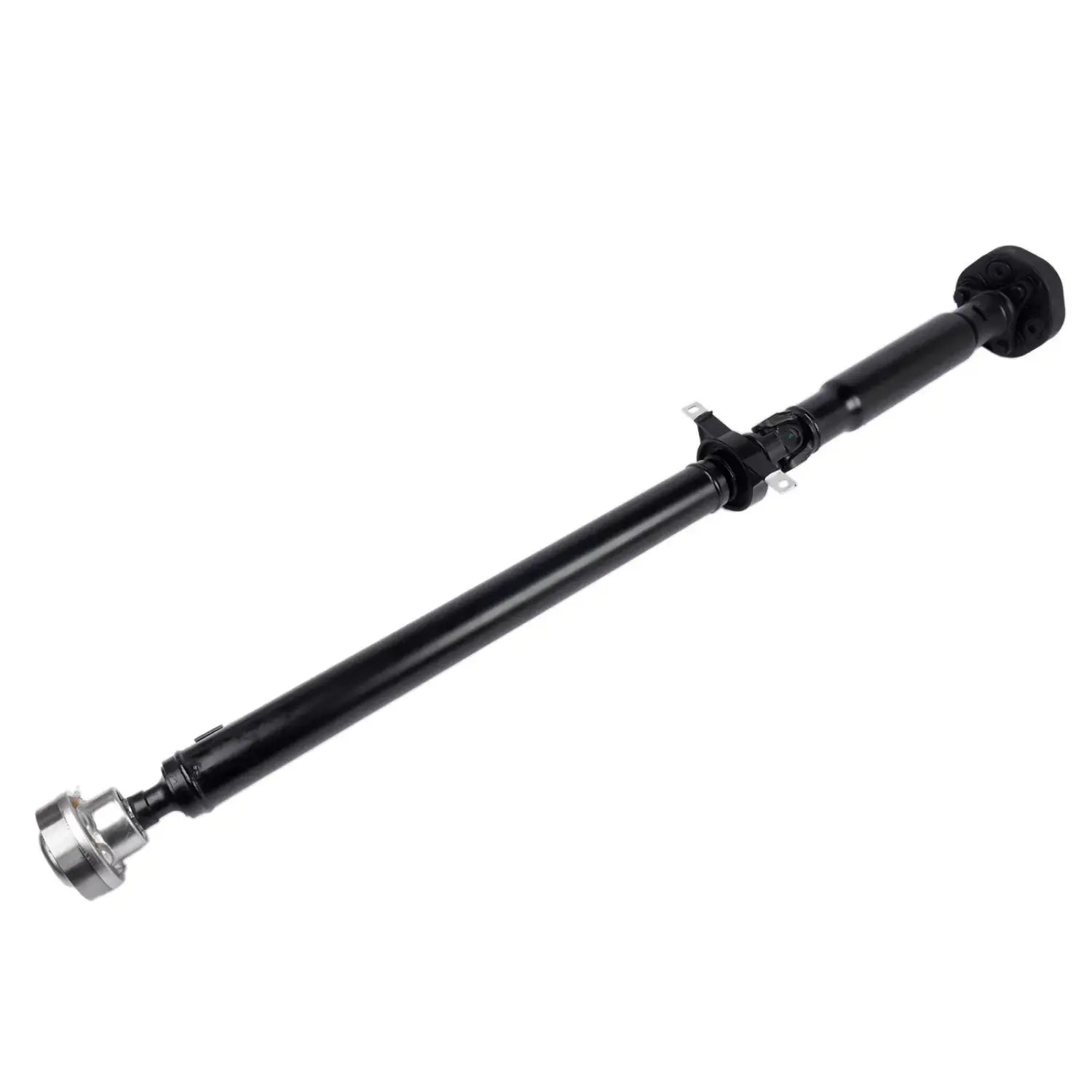 Czarny zespół wału napędowego tylnego do bmw e46 1998-2006 długość 1412 mm z chromowanymi końcówkami