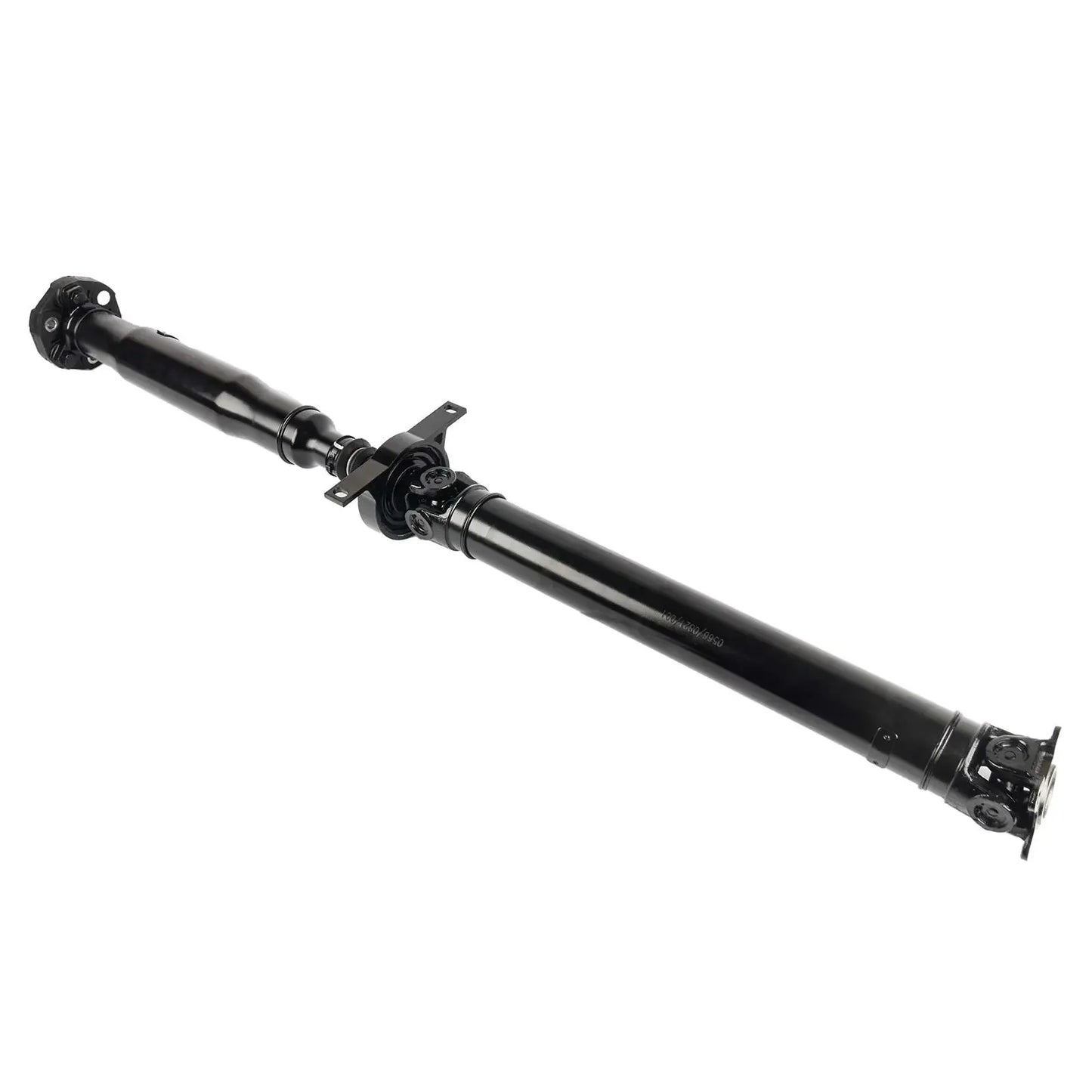 Czarny metalowy wał napędowy z przegubami do bmw x3 e83 2004 2006 3.0l z centralnym mocowaniem part number