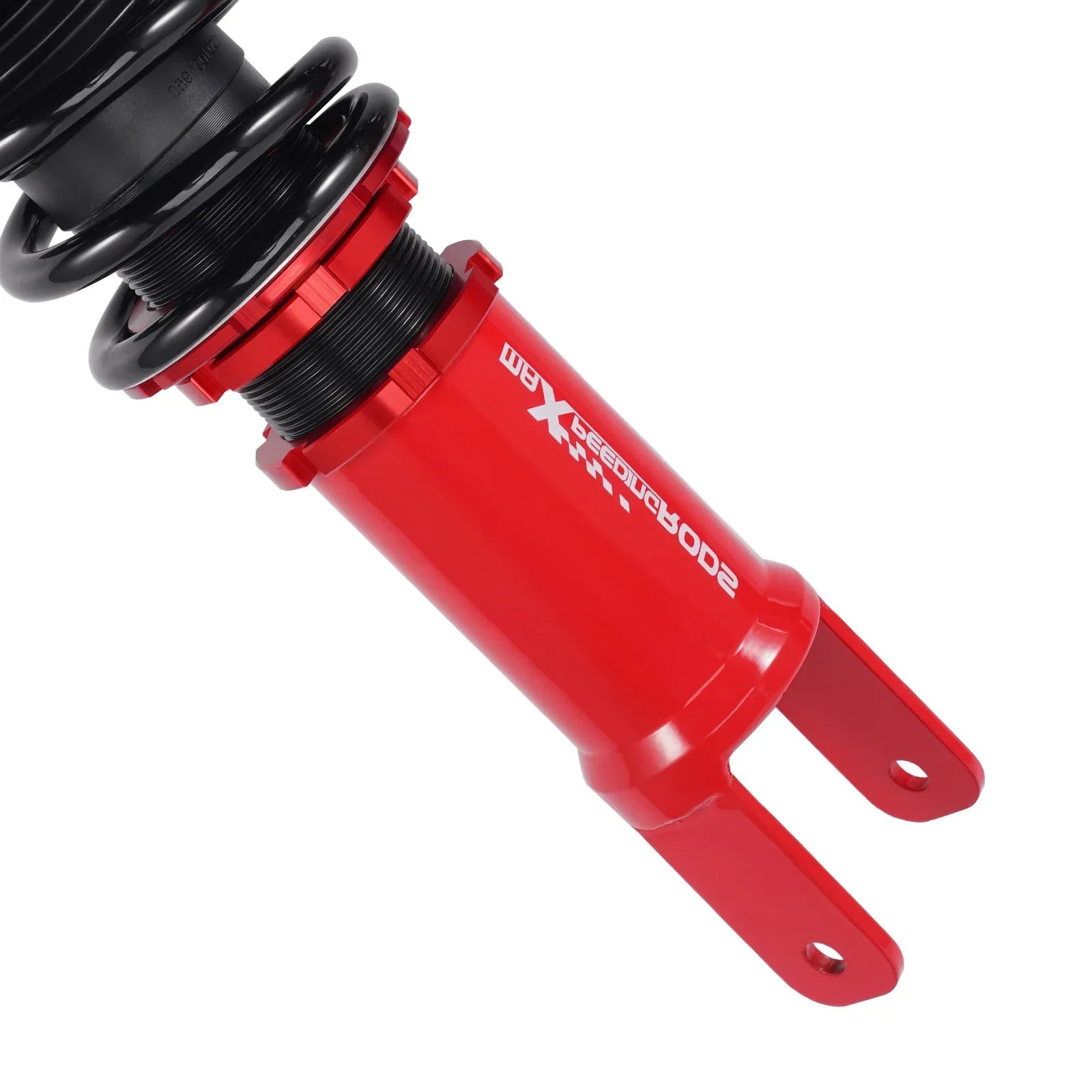 Czerwony aluminiowy tylny coilover regulowany tłumienia z czarną sprężyną do honda civic i acura integra