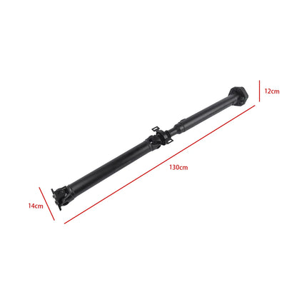 Czarny uniwersalny wał napędowy 130cm z 12cm i 14cm kołnierzami tylny zestaw do bmw e46 325xi