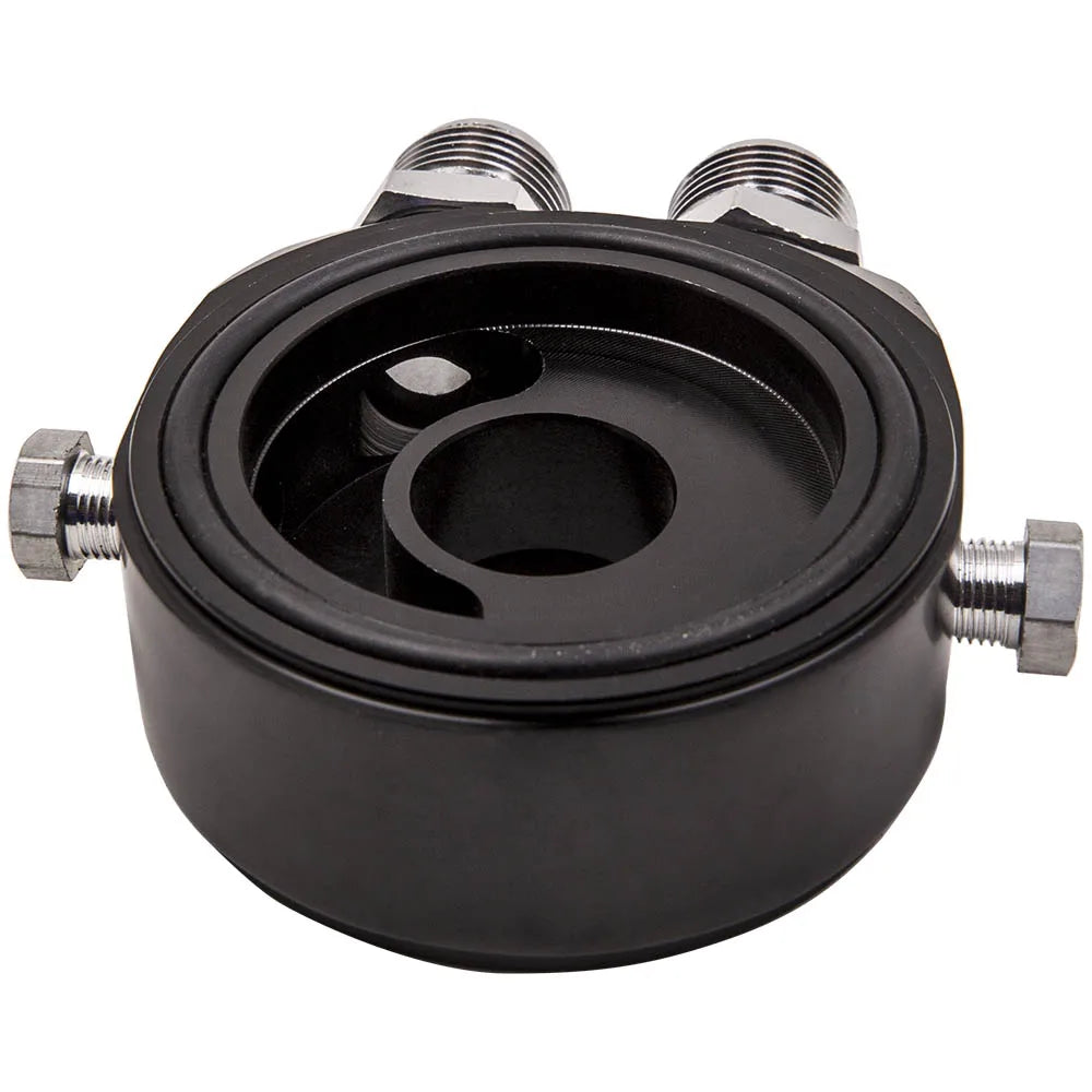Universeller 10-reihiger AN-10-Motor-Ölkühlersatz aus Aluminium + Filteradapter-Schlauchende