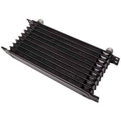 Universeller 10-reihiger AN-10-Motor-Ölkühlersatz aus Aluminium + Filteradapter-Schlauchende