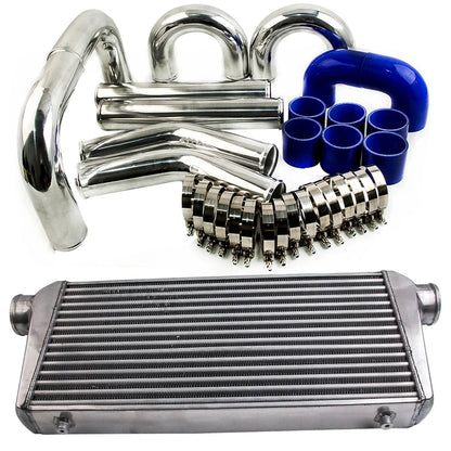 Uniwersalny intercooler 600×300×76 mm z orurowaniem 3″