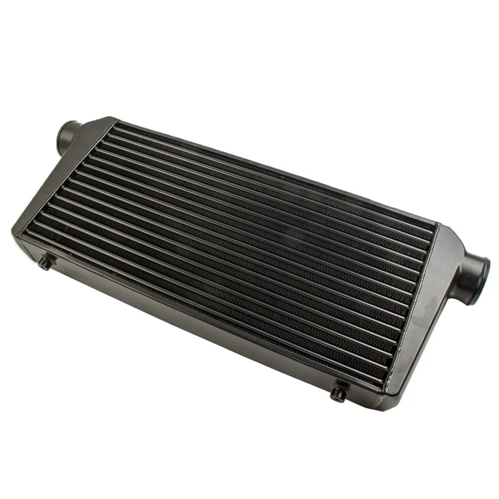Uniwersalny aluminiowy intercooler 600×300×76 mm, wlot i wylot 3 cale