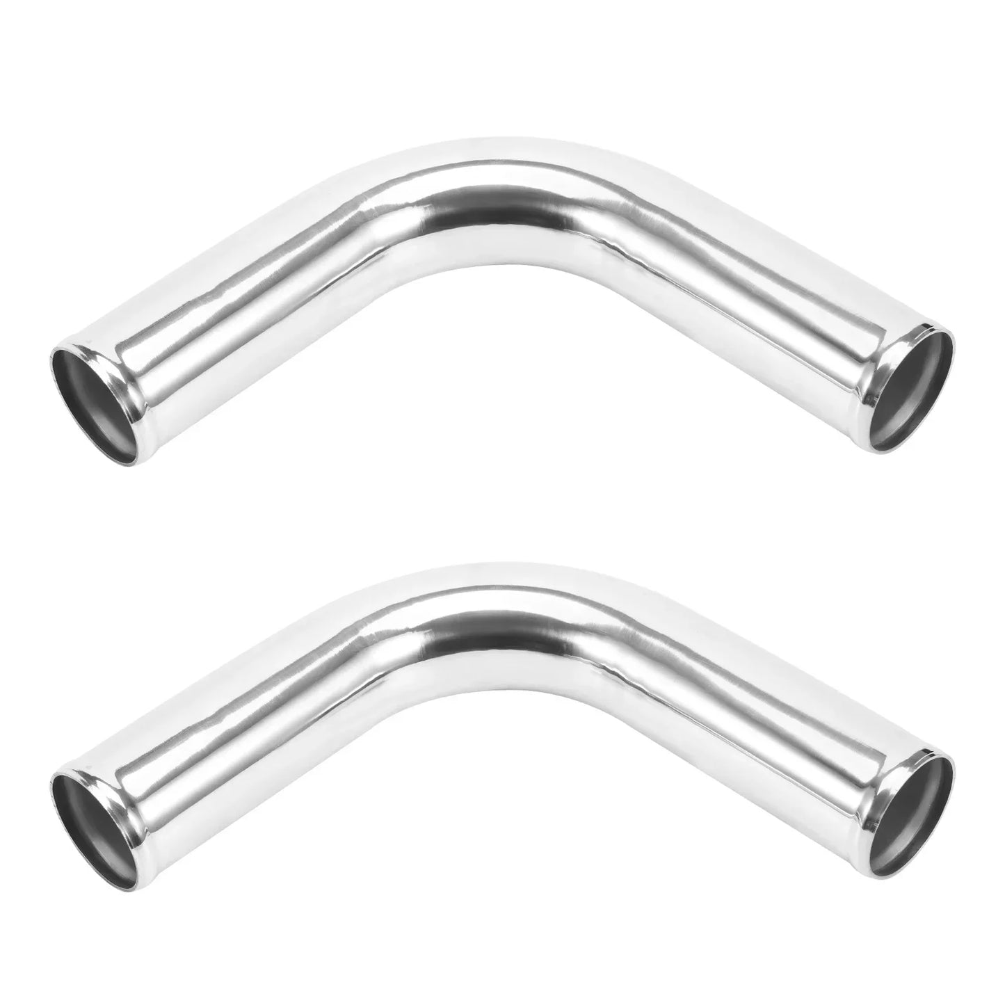 UNIVERSAL TURBO BOOST INTERCOOLER RØRSÆT 2.5" 64MM 8STK. ALUMINIUMSPIPING BLÅ