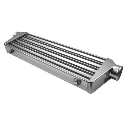 Uniwersalny aluminiowy intercooler 27 × 7 × 2,5 cala, wlot i wylot 2,5 cala