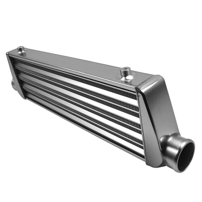 Uniwersalny aluminiowy intercooler 27 × 7 × 2,5 cala, wlot i wylot 2,5 cala