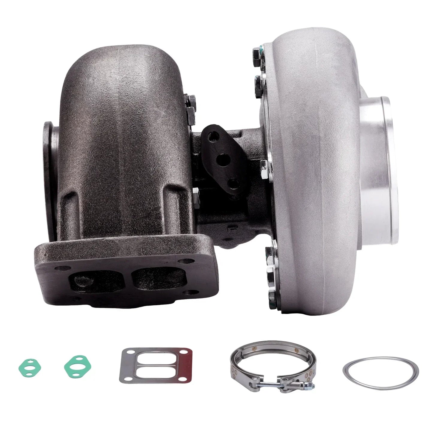 Turbocompressore universale GT45 T4 Twin Scroll A/R 1.05 per motori 4.0-6.0 l