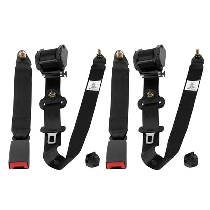 Universal 3-point inertia seat belts, 3 m, 2 pcs.
