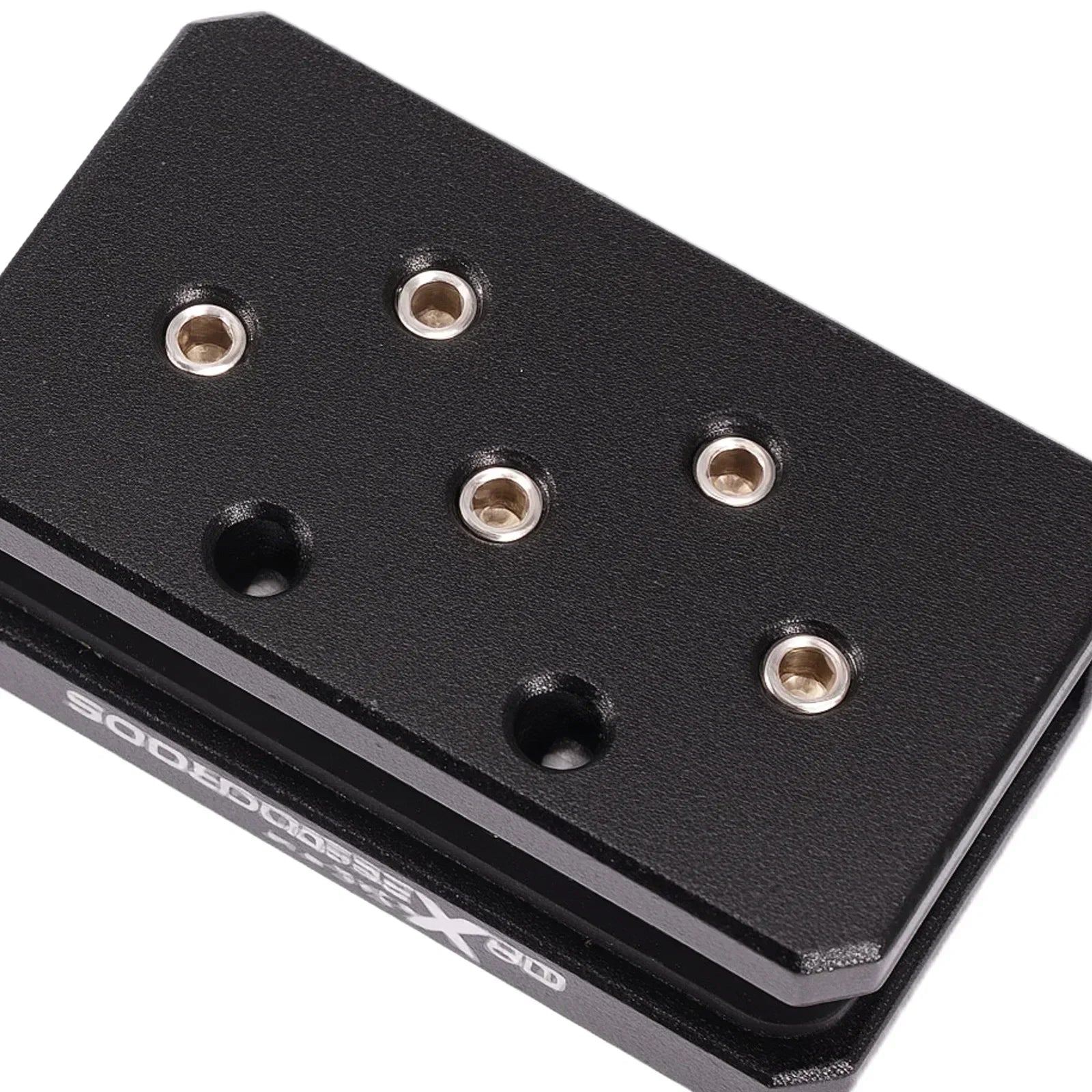 Czarna matowa metalowa płyta montażowa sodeo x3d z sześcioma gwintowanymi otworami do montażu led light bar hood brackets