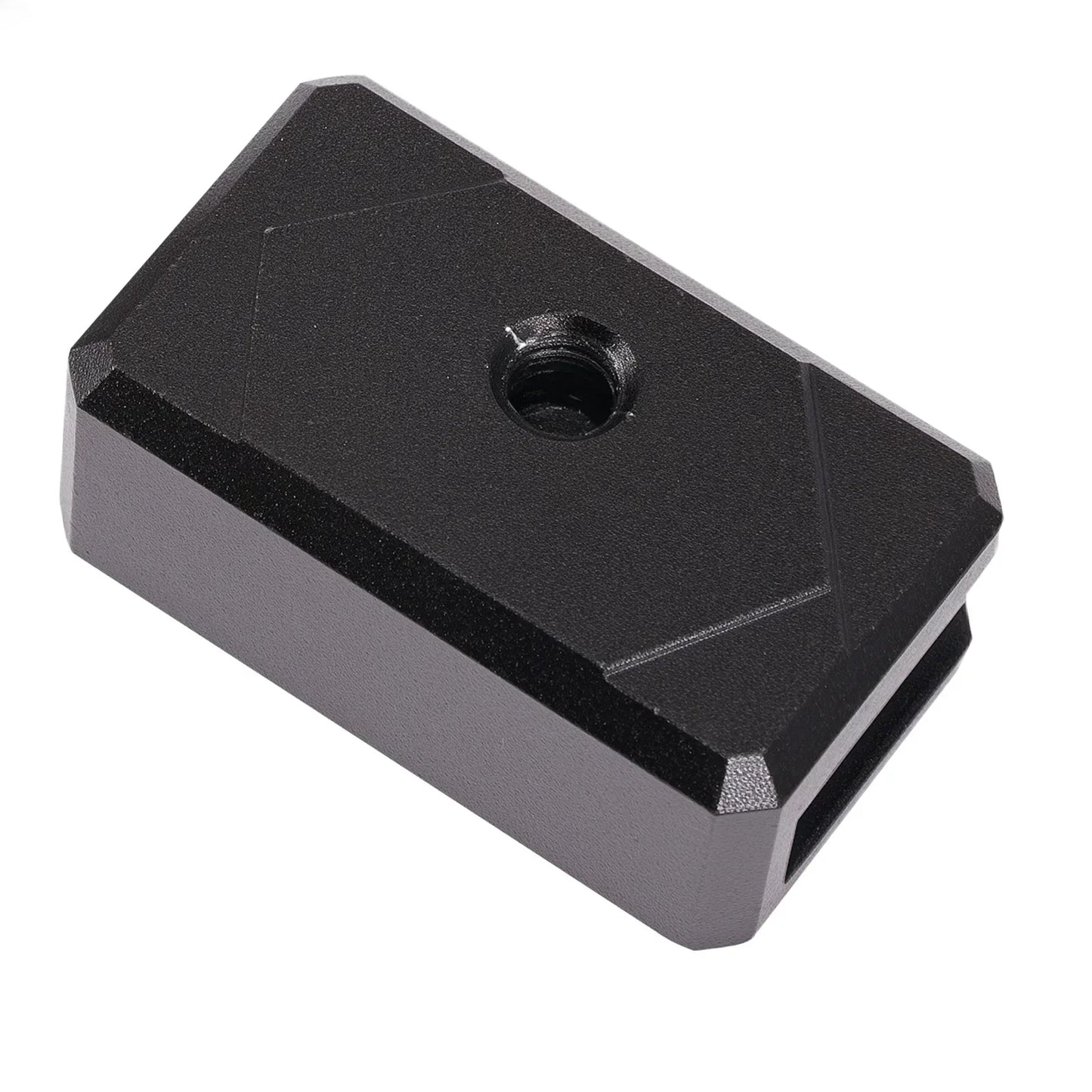 Czarny matowy metalowy adapter do uniwersalnych uchwytów led light bars do montażu na samochodach terenowych