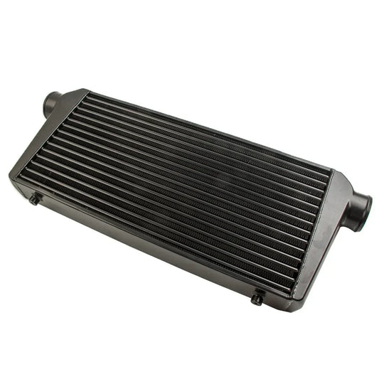 Uniwersalny aluminiowy intercooler 600×300×76 mm, wlot i wylot 3 cale