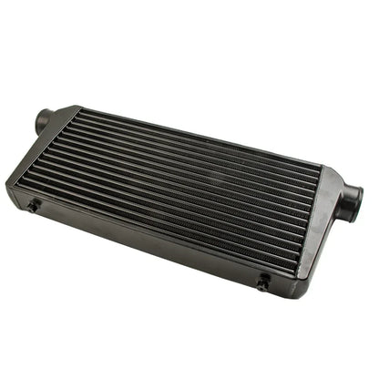 Uniwersalny aluminiowy intercooler 600×300×76 mm, wlot i wylot 3 cale