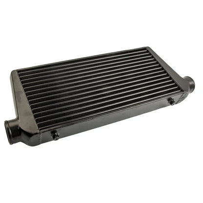 Uniwersalny aluminiowy intercooler 600×300×76 mm, wlot i wylot 3 cale