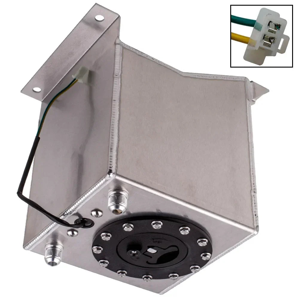 Universal 10 l aluminum fuel tank with foam and sensor