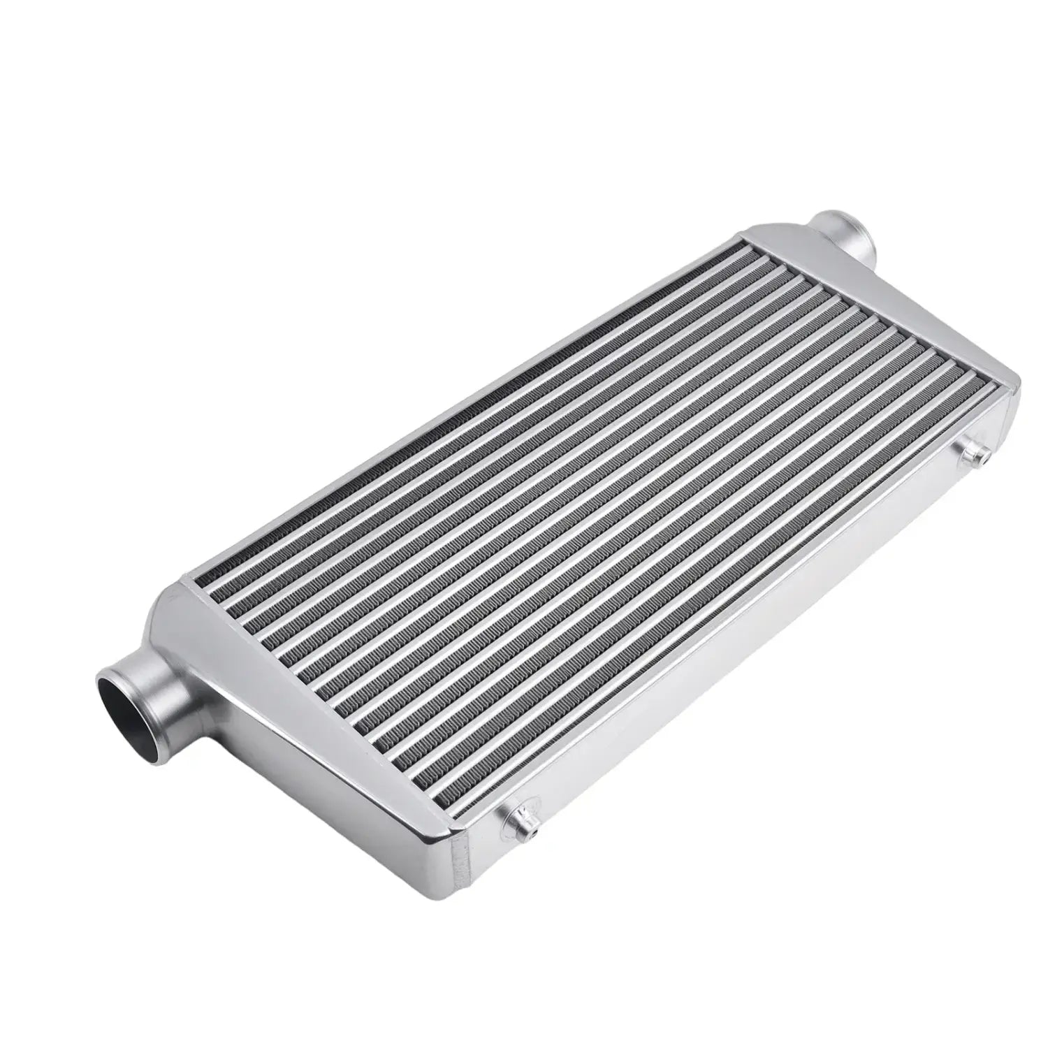 Uniwersalny intercooler front mount 600 × 300 × 76 mm, wlot/wylot 3 cale – zdjęcie produktu