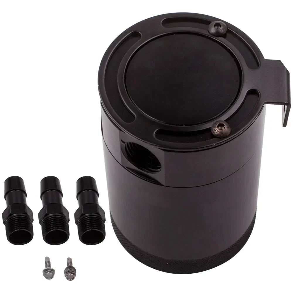 Universeller Odmy-Ölabscheider mit 3 Anschlüssen und Trennwand, Aluminium