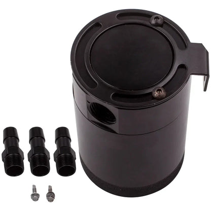 Universeller Odmy-Ölabscheider mit 3 Anschlüssen und Trennwand, Aluminium
